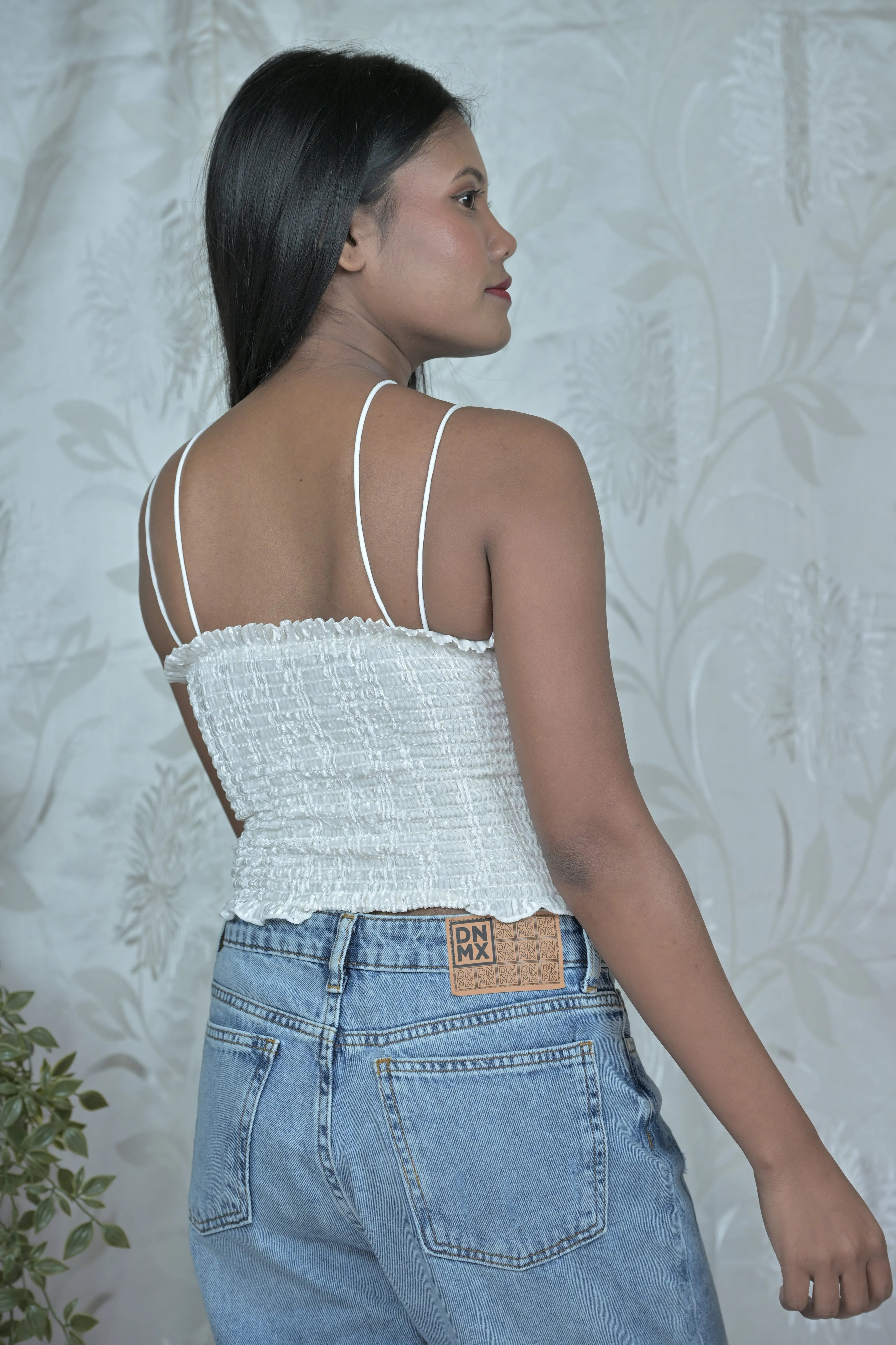 Sequin Embellished Halter Strap Cami Top