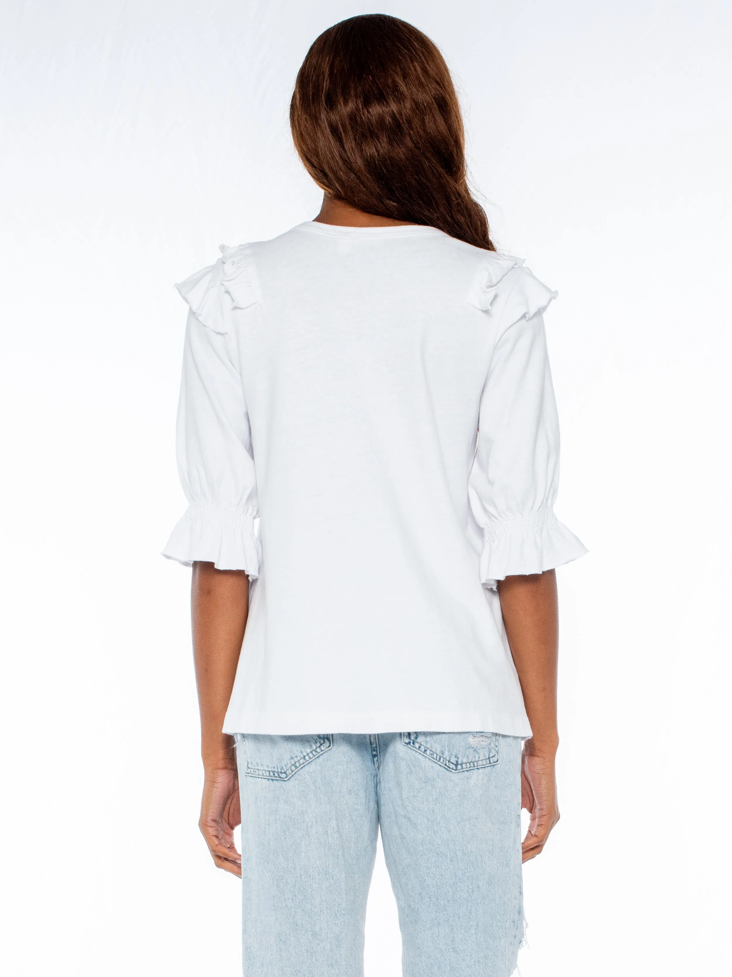 Shrunken Ruffle Crew Soft Elbow Sleeve