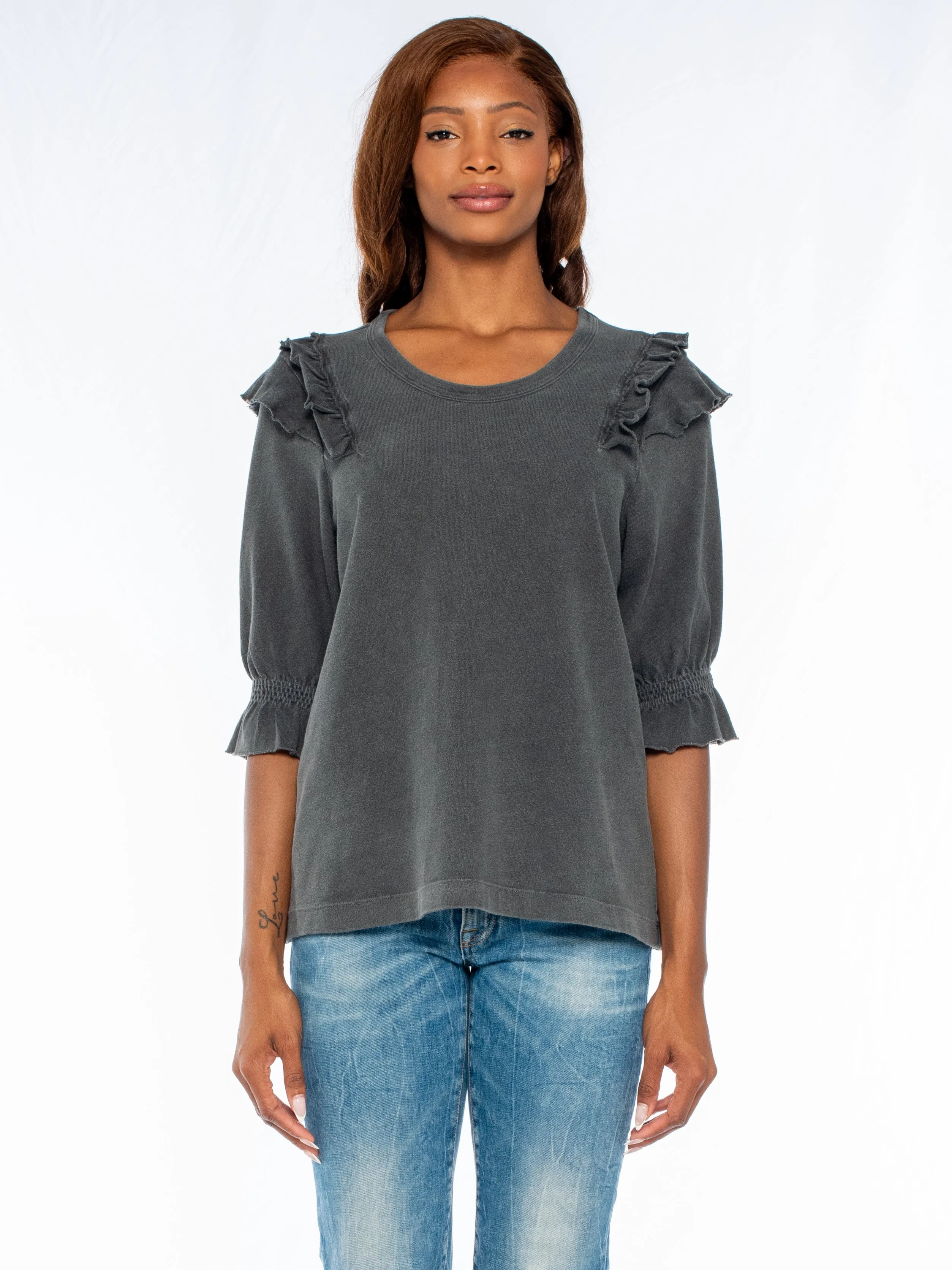 Shrunken Ruffle Crew Soft Elbow Sleeve