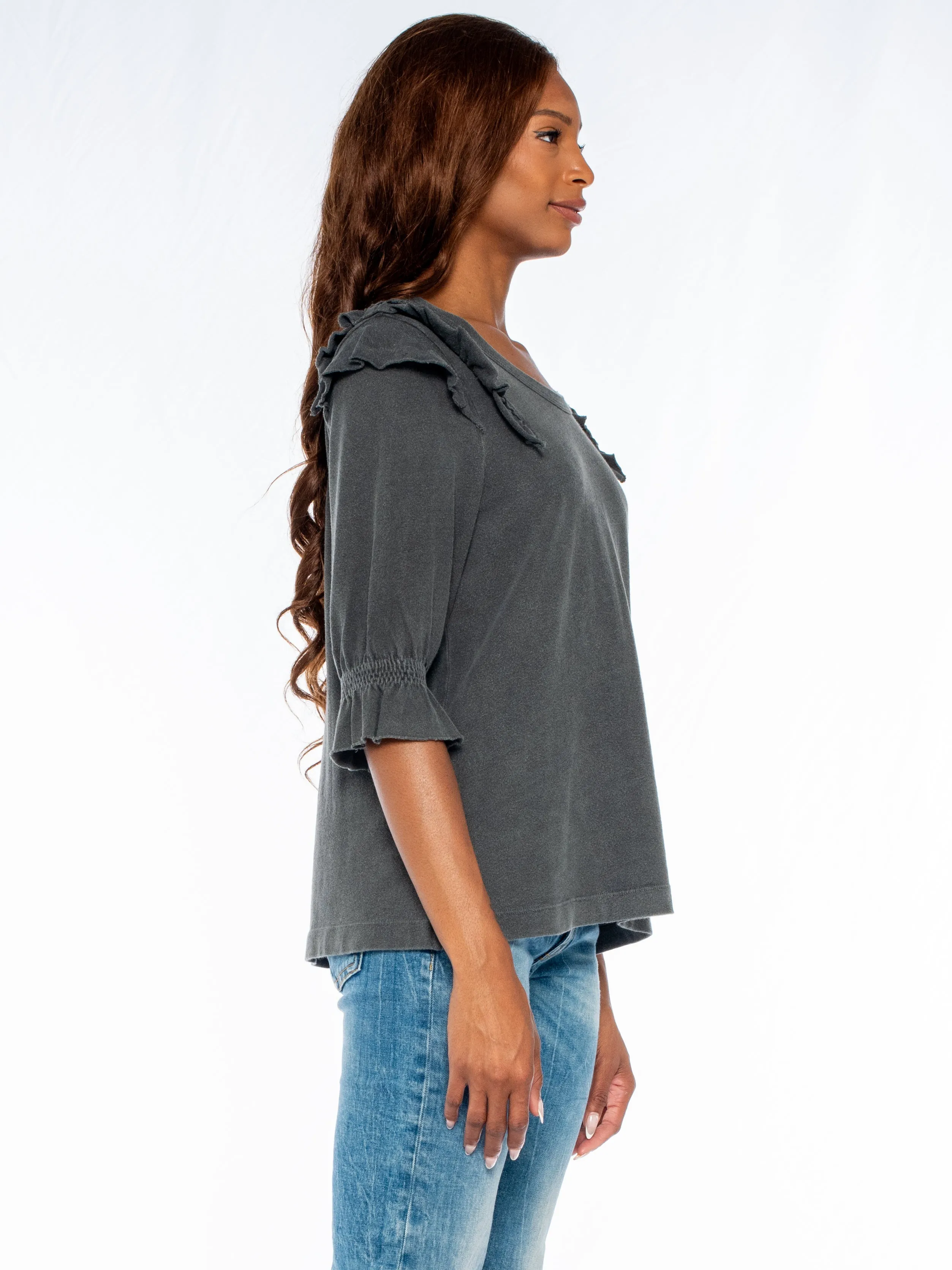 Shrunken Ruffle Crew Soft Elbow Sleeve