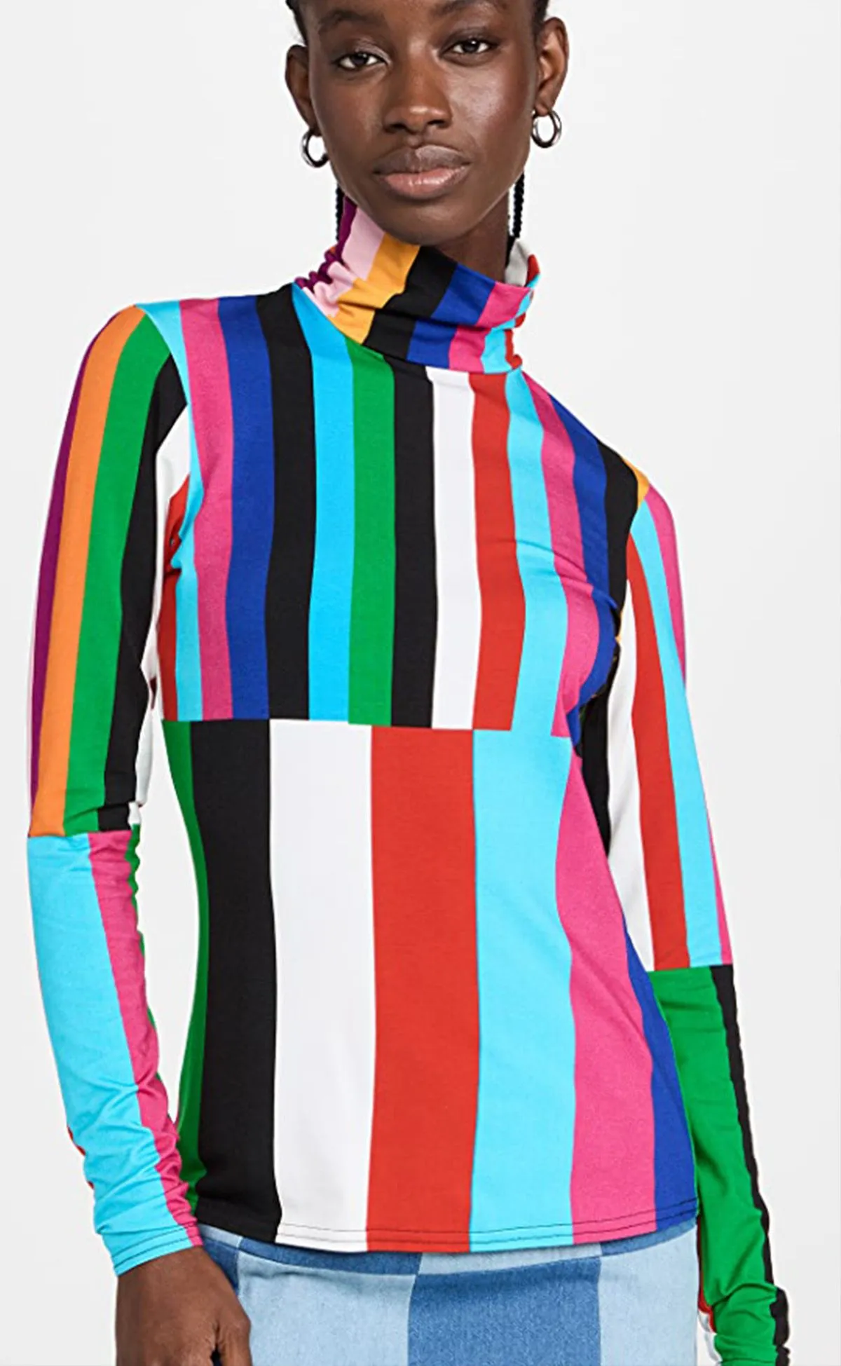 Signal Stripe Turtleneck