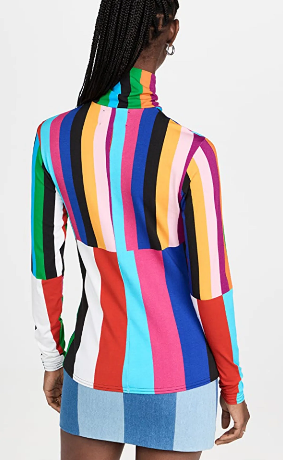 Signal Stripe Turtleneck