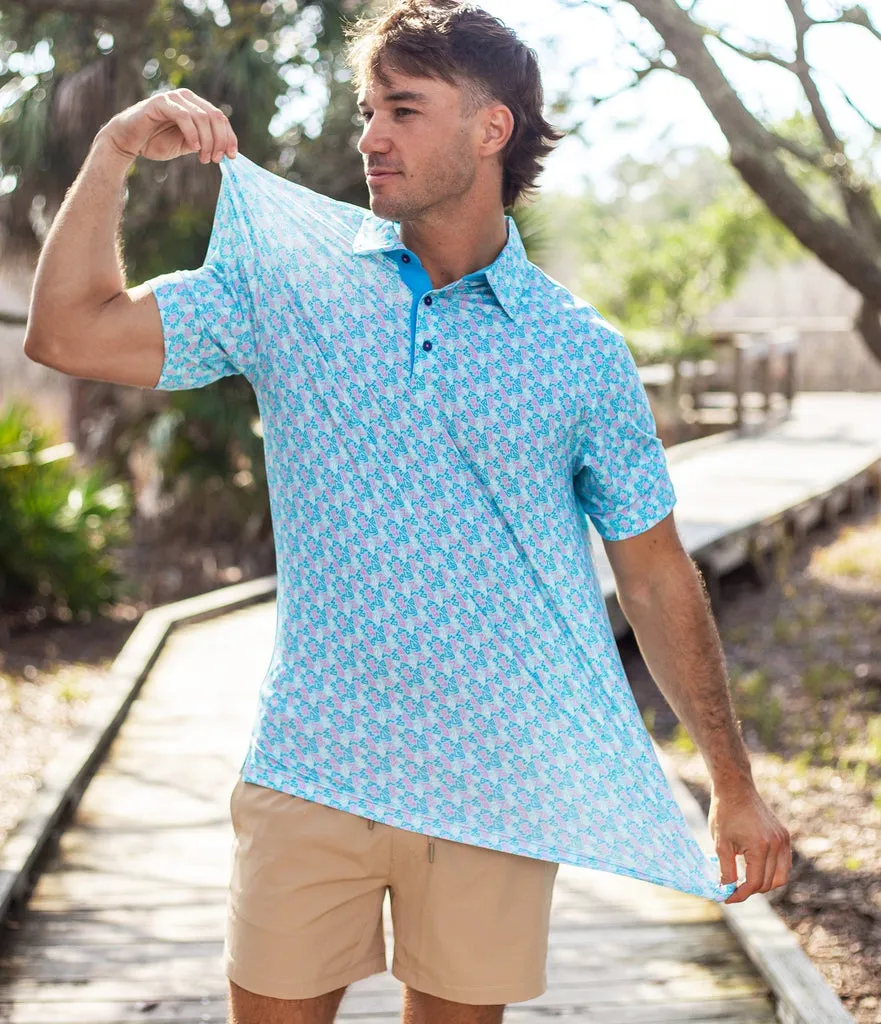 Southern Shirt Key West Printed Polo - Key West