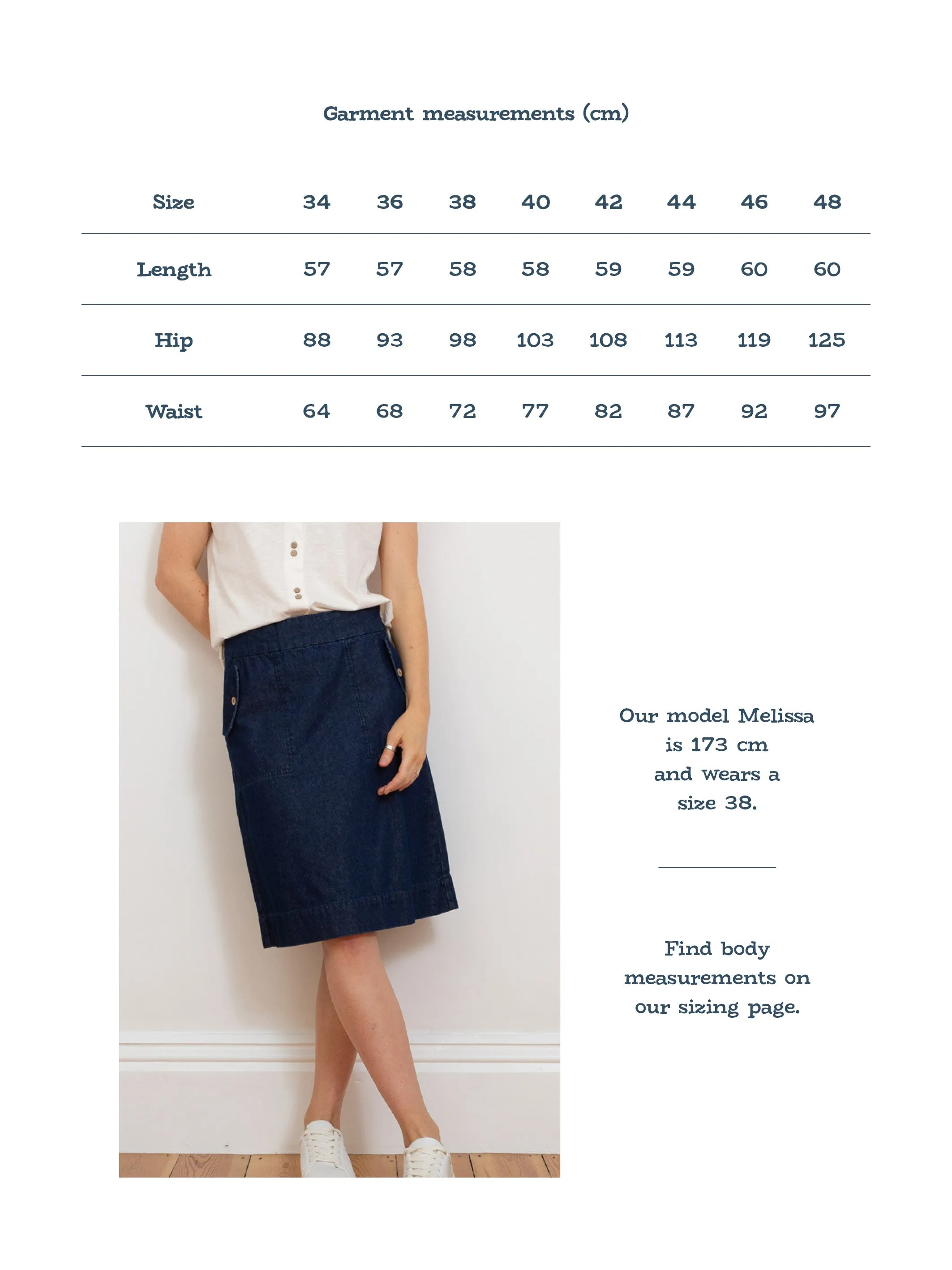Stalbridge denim skirt