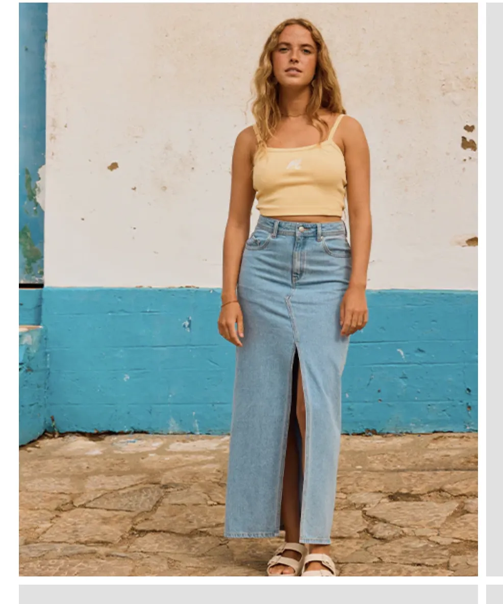 SUN WINDS DENIM SKIRT