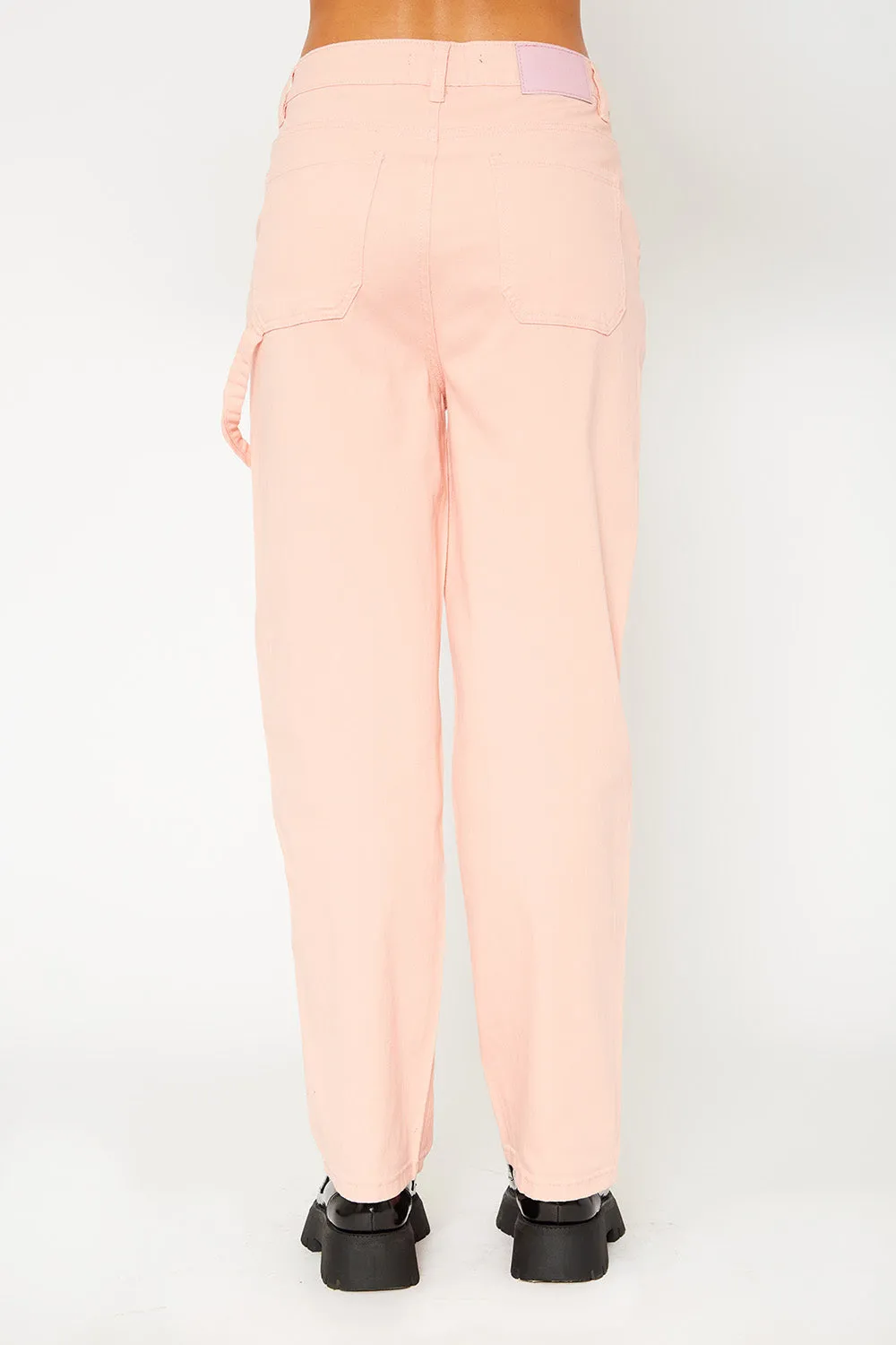 Super high-rise baggy straight carpenter pants