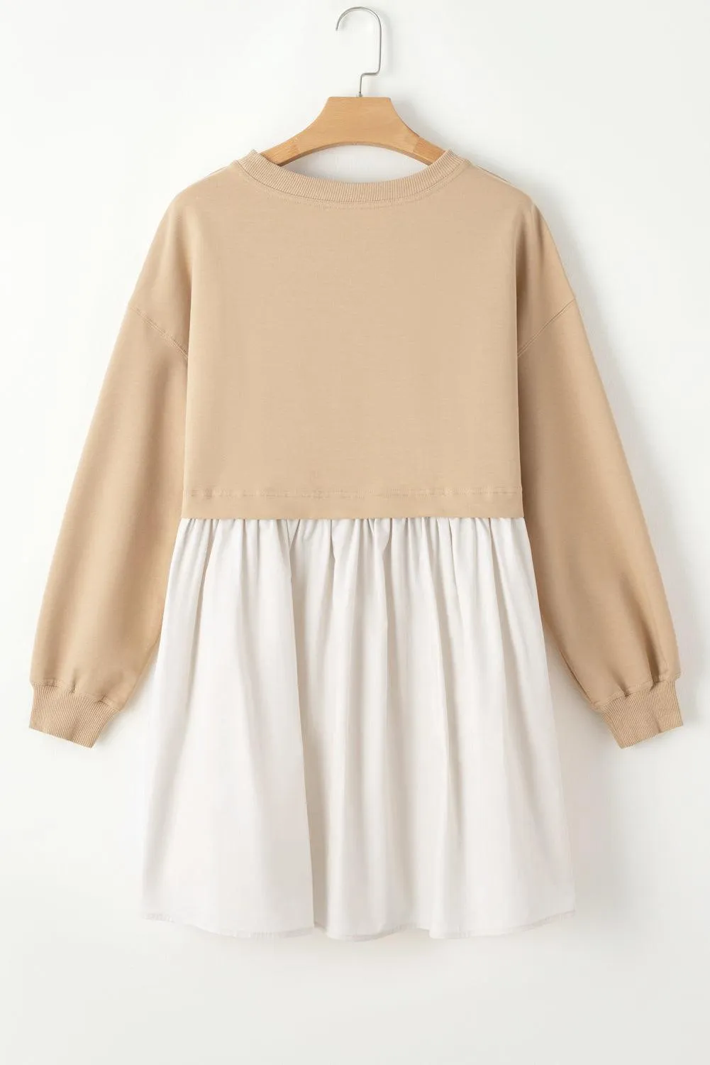 Sweatshirt Poplin Mini Dress