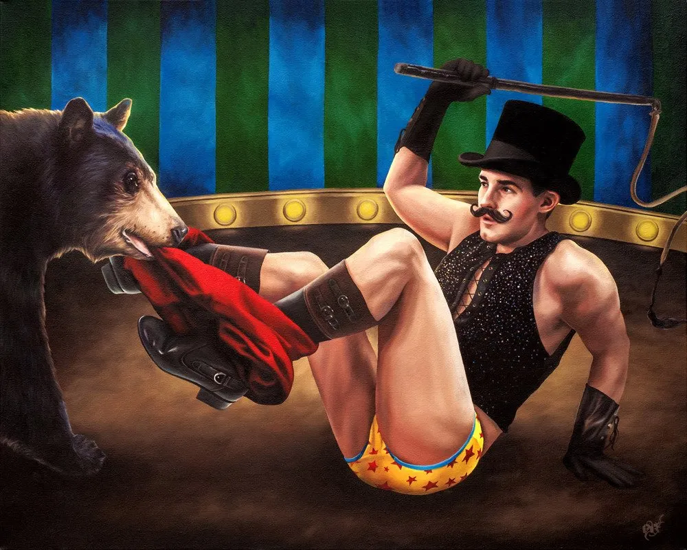 The Bear Tamer print