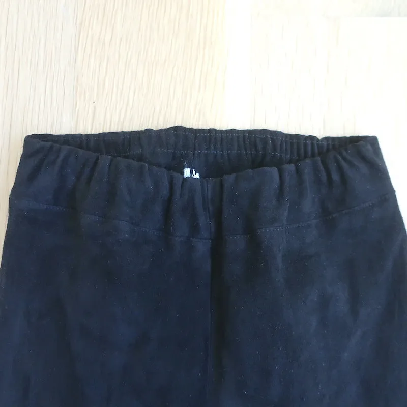 The Row Tomo Suede Leggings Black Size Extra Small Skinny Pants