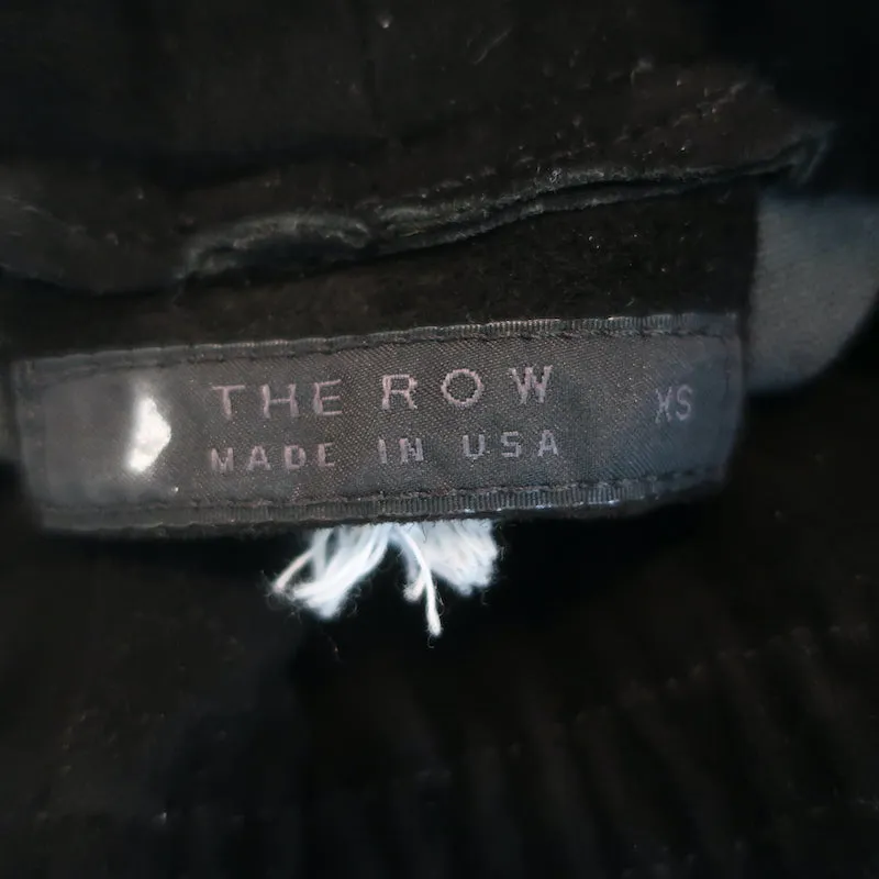 The Row Tomo Suede Leggings Black Size Extra Small Skinny Pants