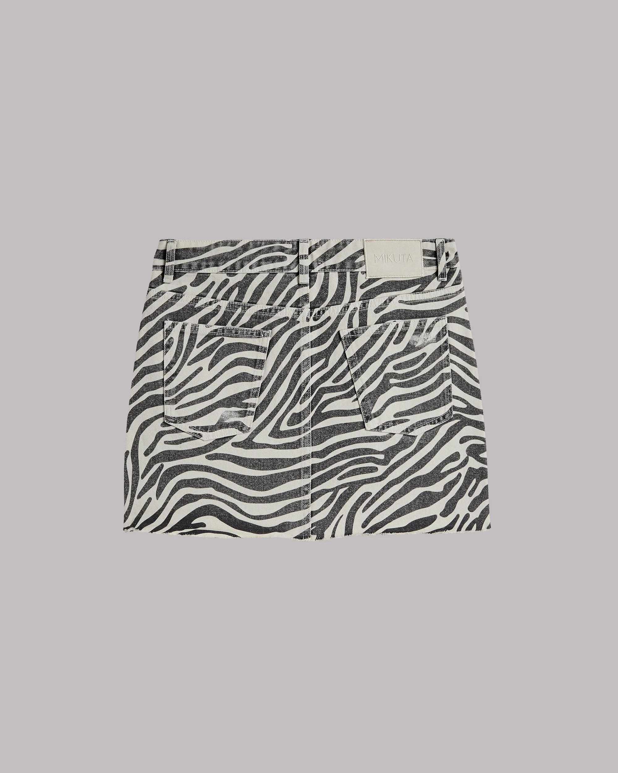 The Zebra Denim Skirt