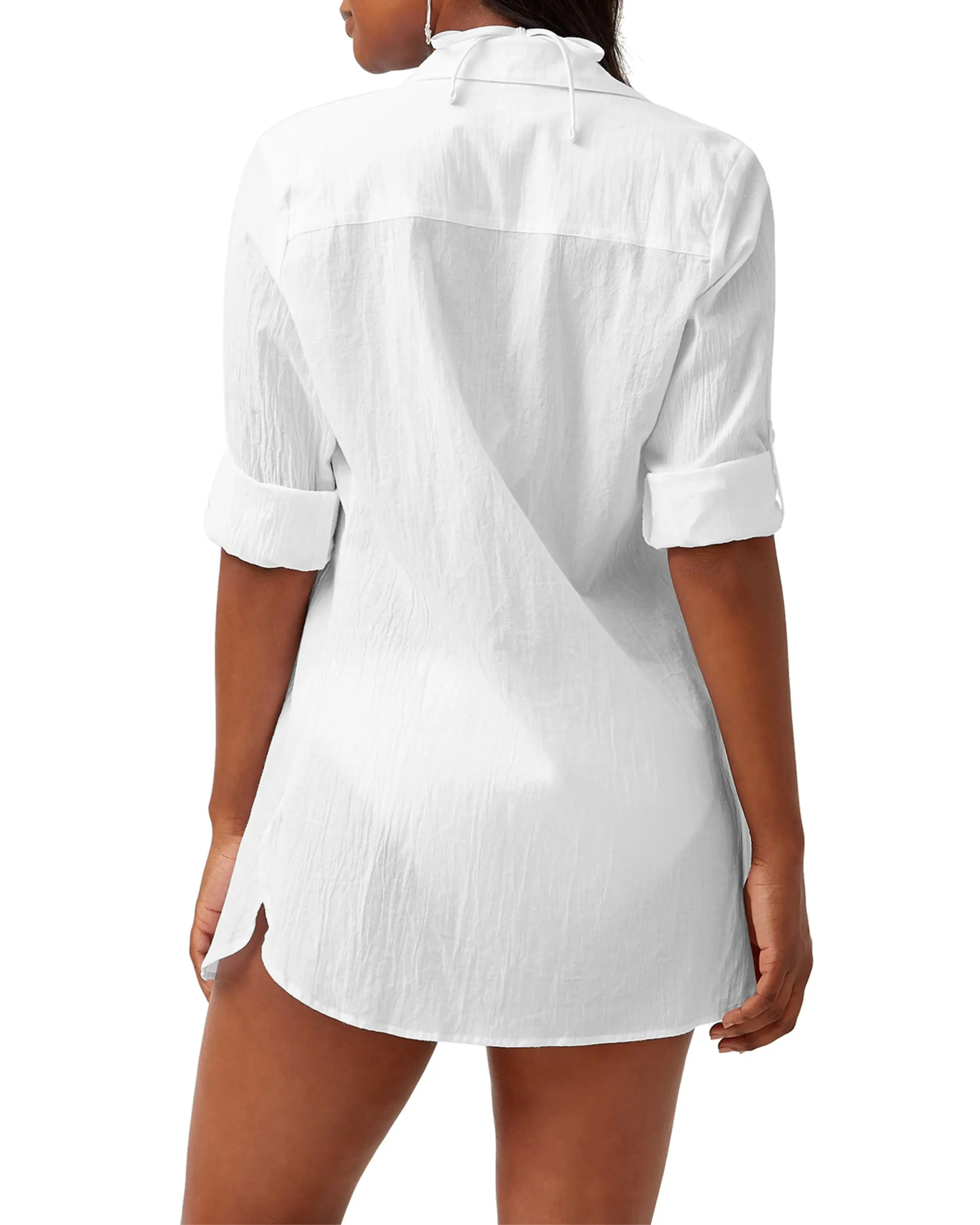 Tommy Bahama Crinkle Boy-Friend Shirt
