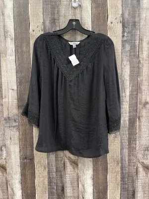 Top Long Sleeve By Counterparts In Black, Size: S
