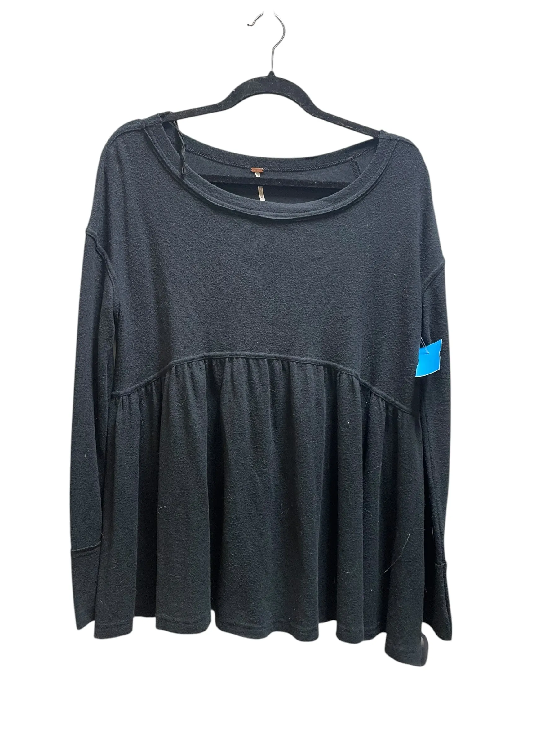 Top Long Sleeve By Free People In Black, Size: Xs