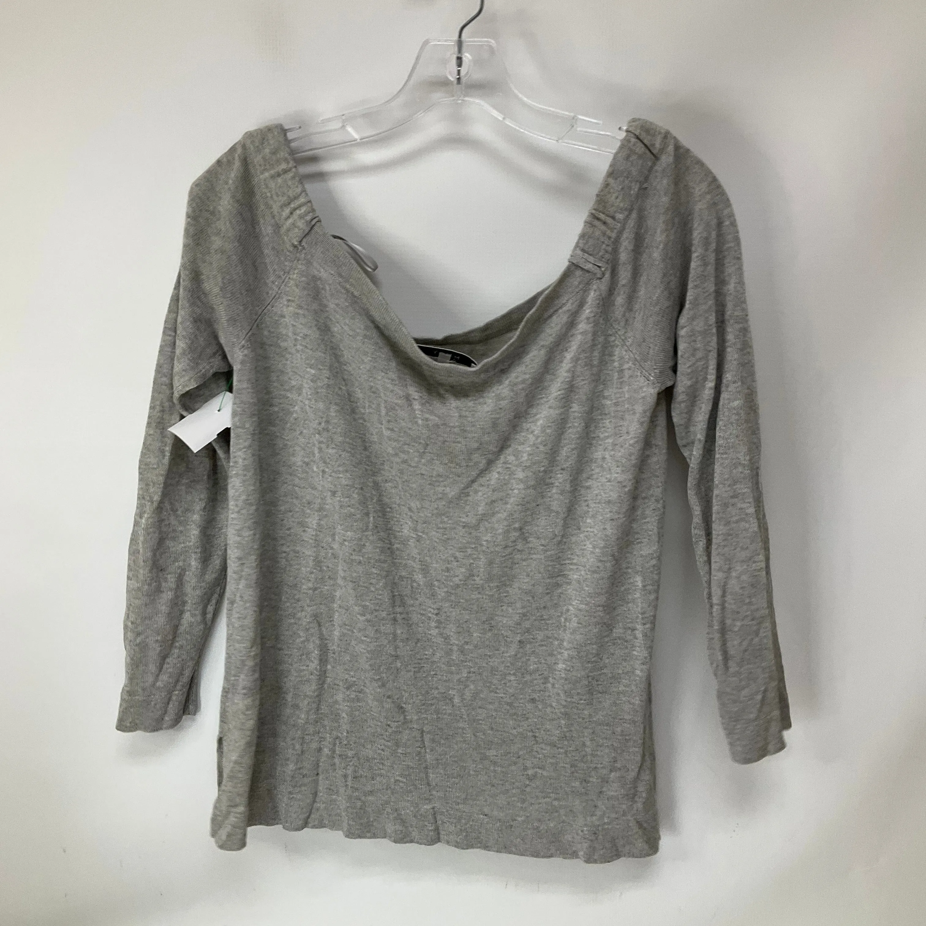 Top Long Sleeve By Milly In Grey, Size: M