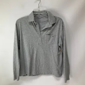 Top Long Sleeve By Vineyard Vines In Grey, Size: S