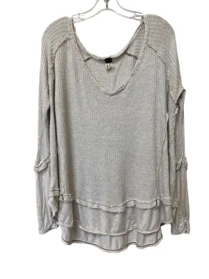 Top Long Sleeve By We The Free In Beige, Size: S