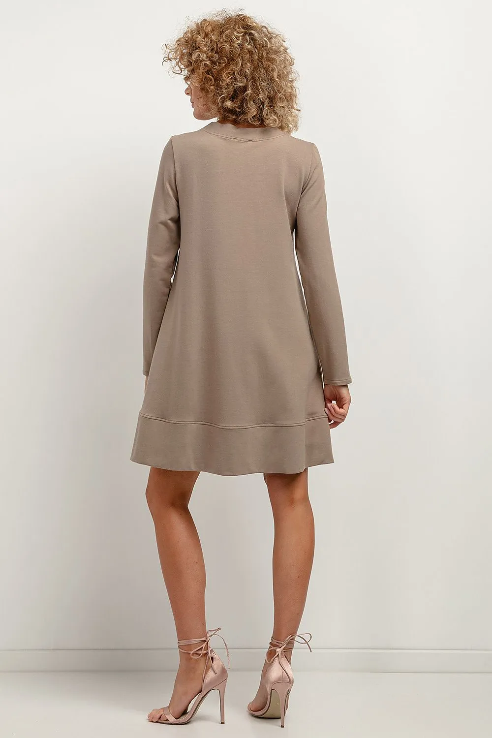 Trapezoidal Cut Knitted Daydress