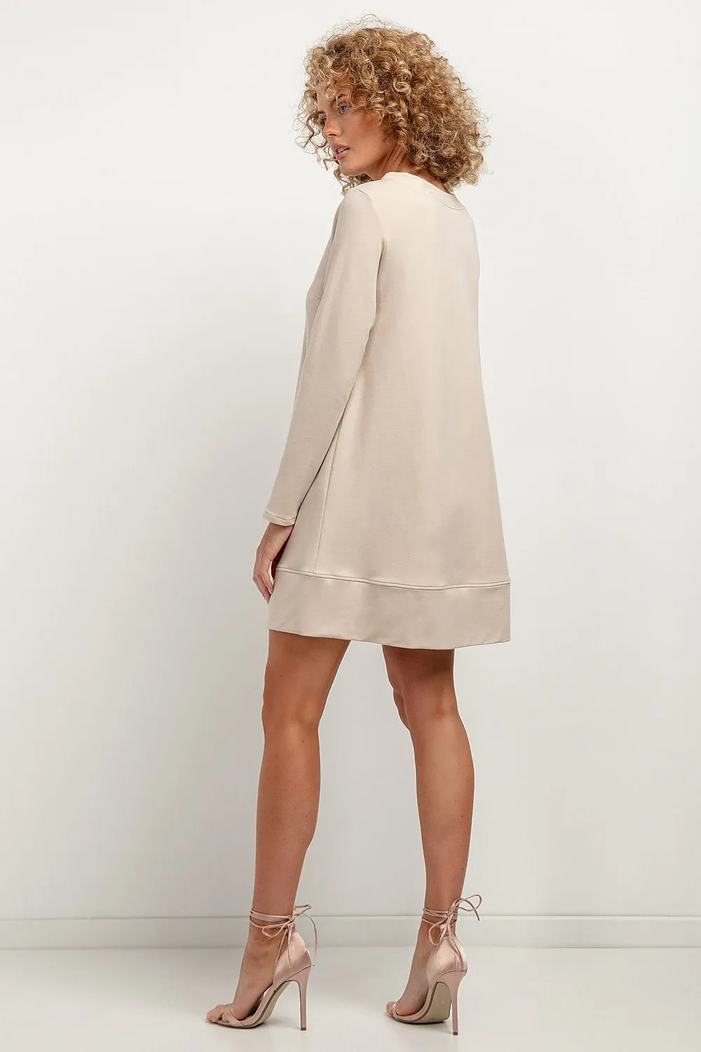 Trapezoidal Cut Knitted Daydress
