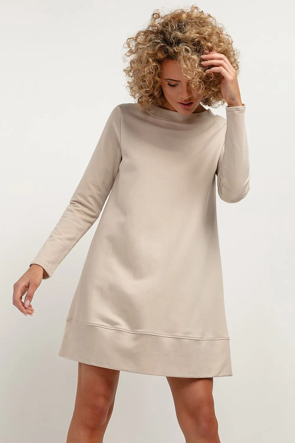 Trapezoidal Cut Knitted Daydress