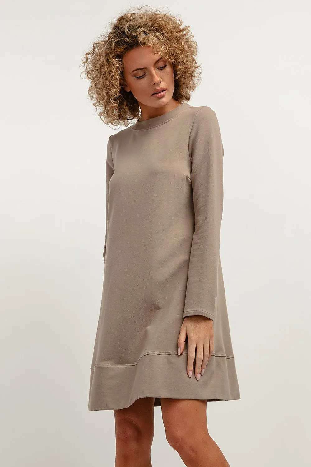 Trapezoidal Cut Knitted Daydress