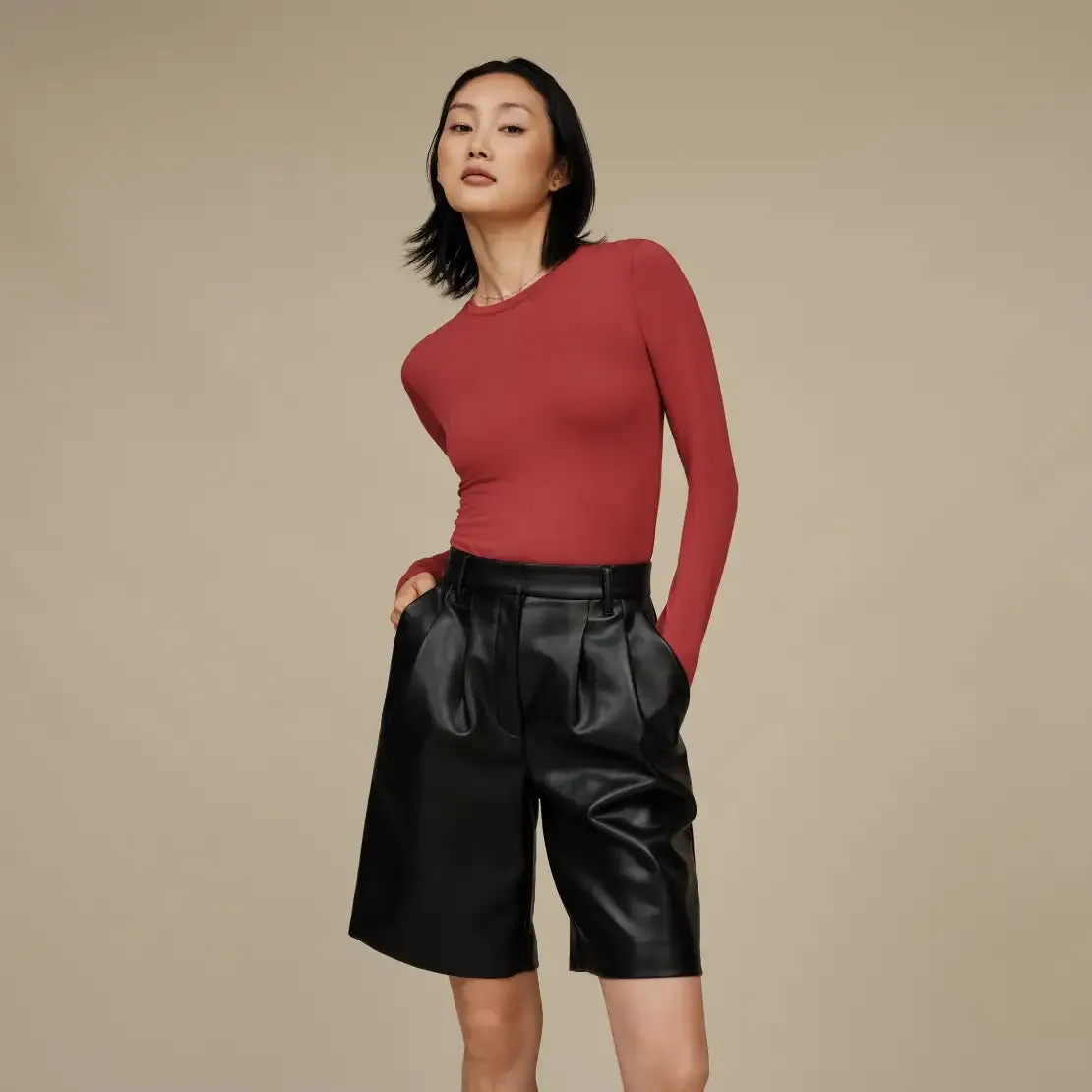 UGG Aidelene Long Sleeve Tee, Rubious