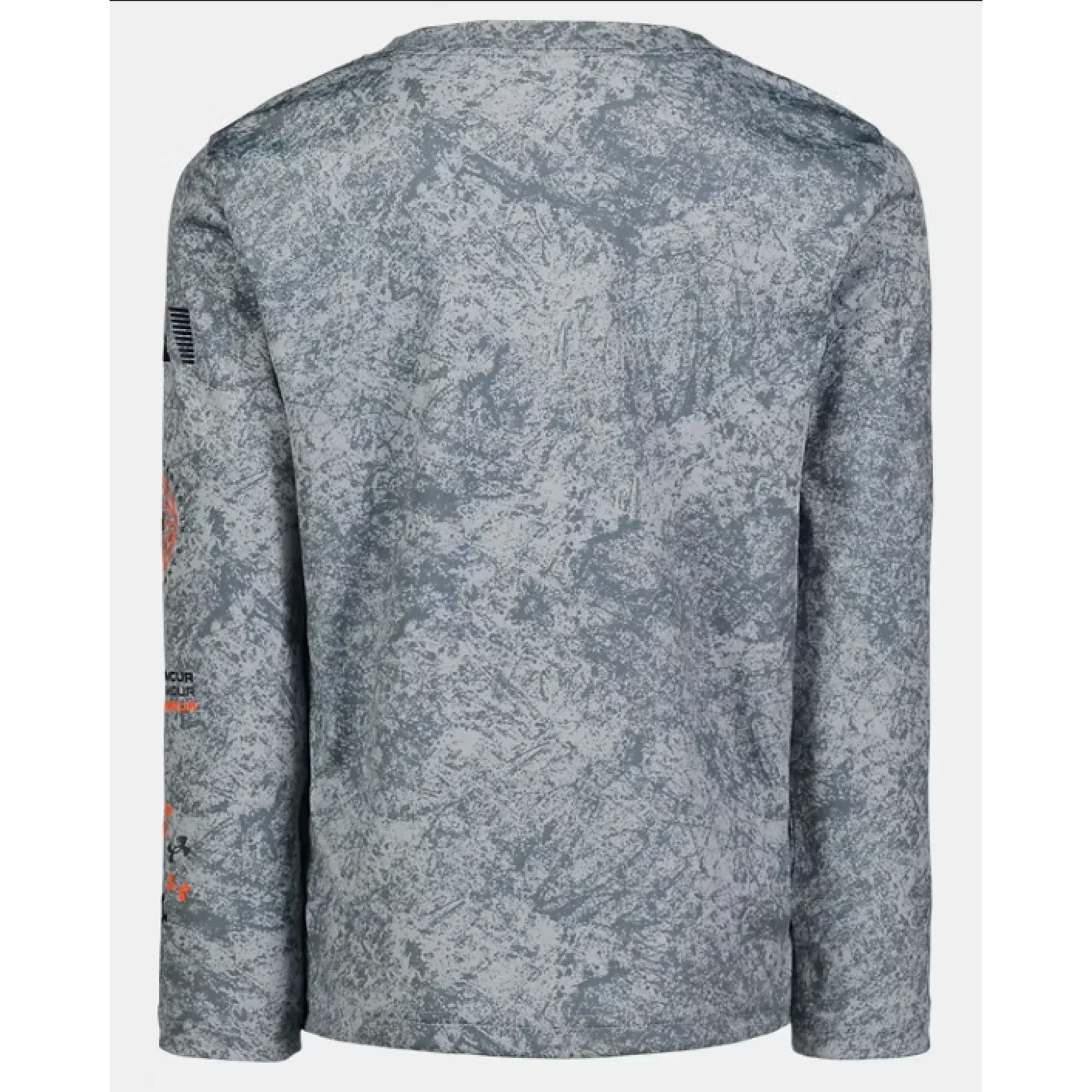 Under Armour Boys' UA Printed Long Sleeve Tee - Gravel
