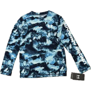 Under Armour Youth Boys' UA Deep Ocean UPF 50 Long Sleeve- Stream Blues