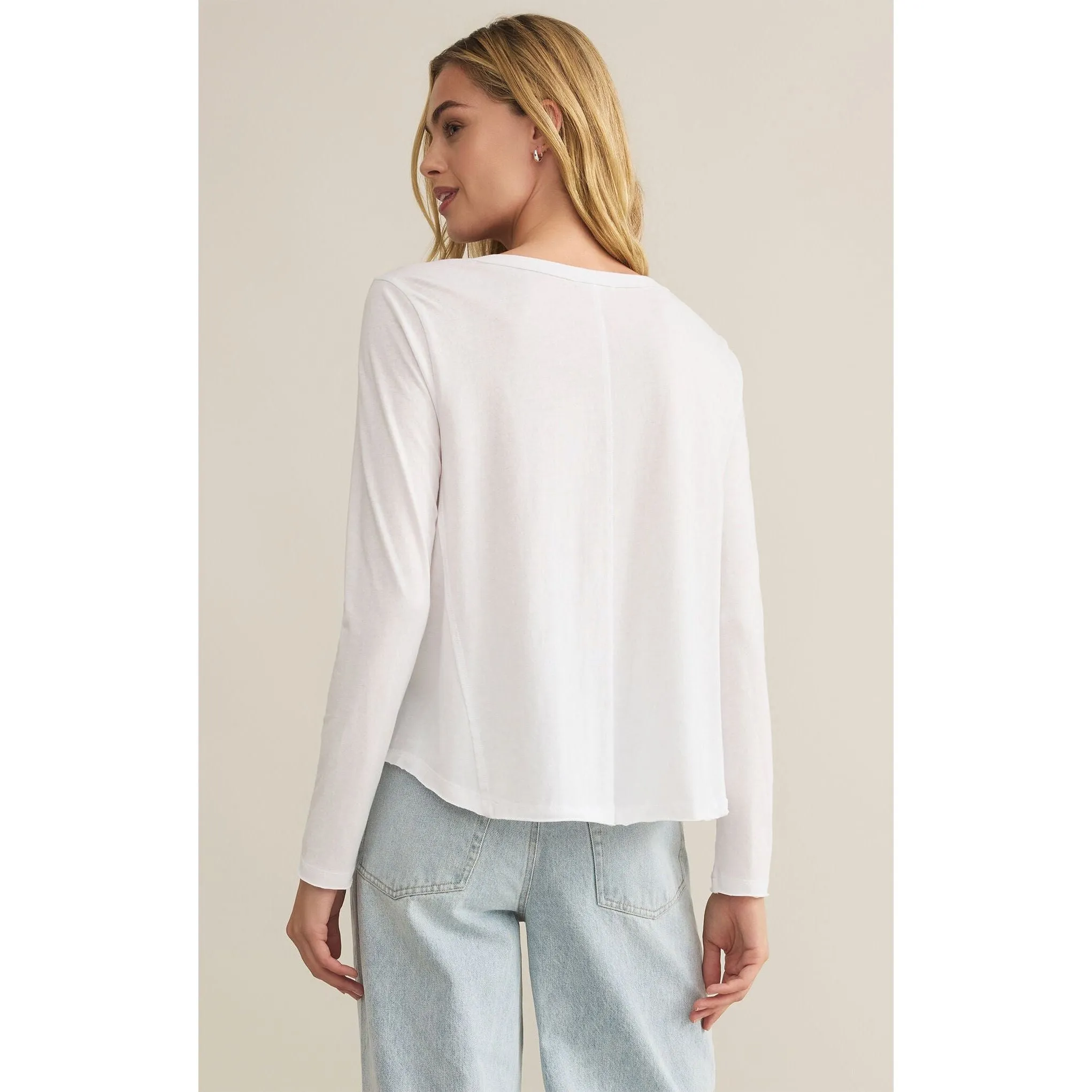 Vail Long Sleeve Tee in White
