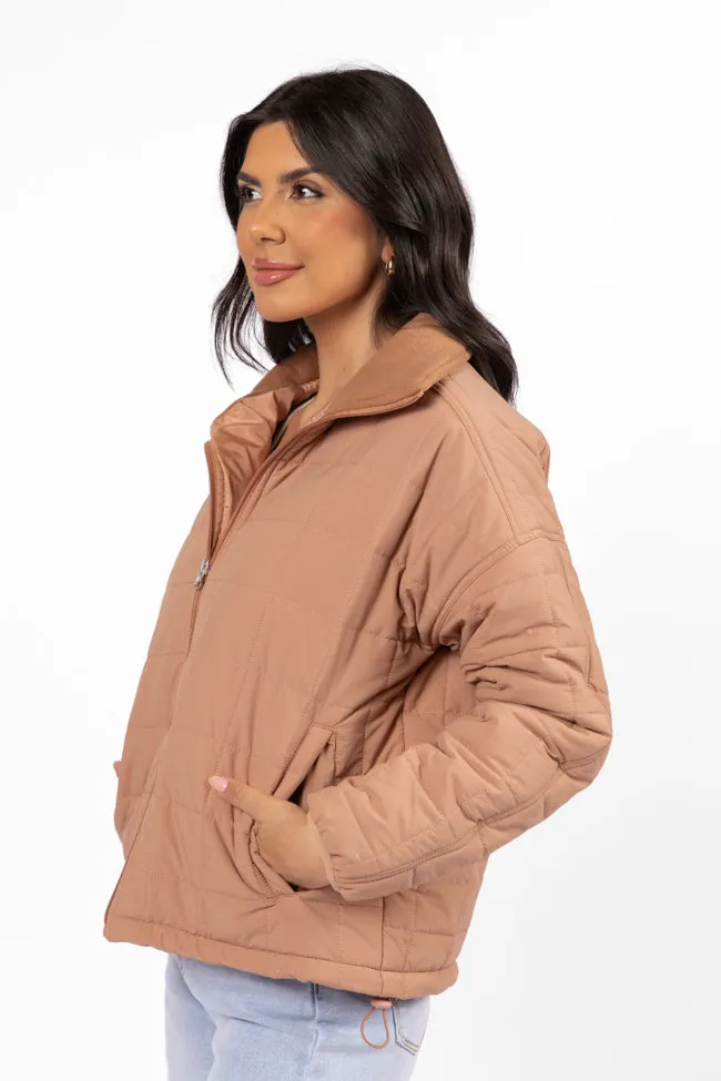 Vail Valley Brown Lightweight Puffer Jacket FINAL SALE