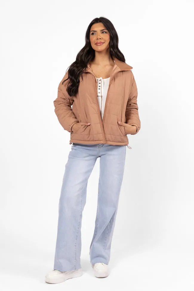 Vail Valley Brown Lightweight Puffer Jacket FINAL SALE