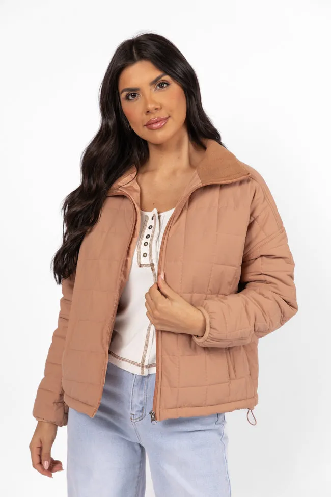 Vail Valley Brown Lightweight Puffer Jacket FINAL SALE