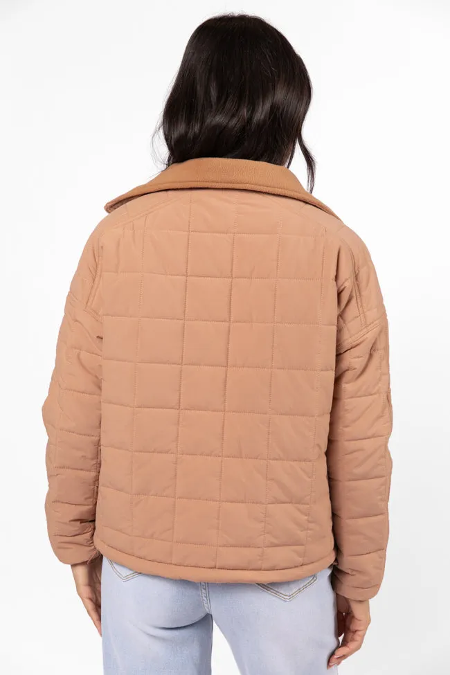 Vail Valley Brown Lightweight Puffer Jacket FINAL SALE