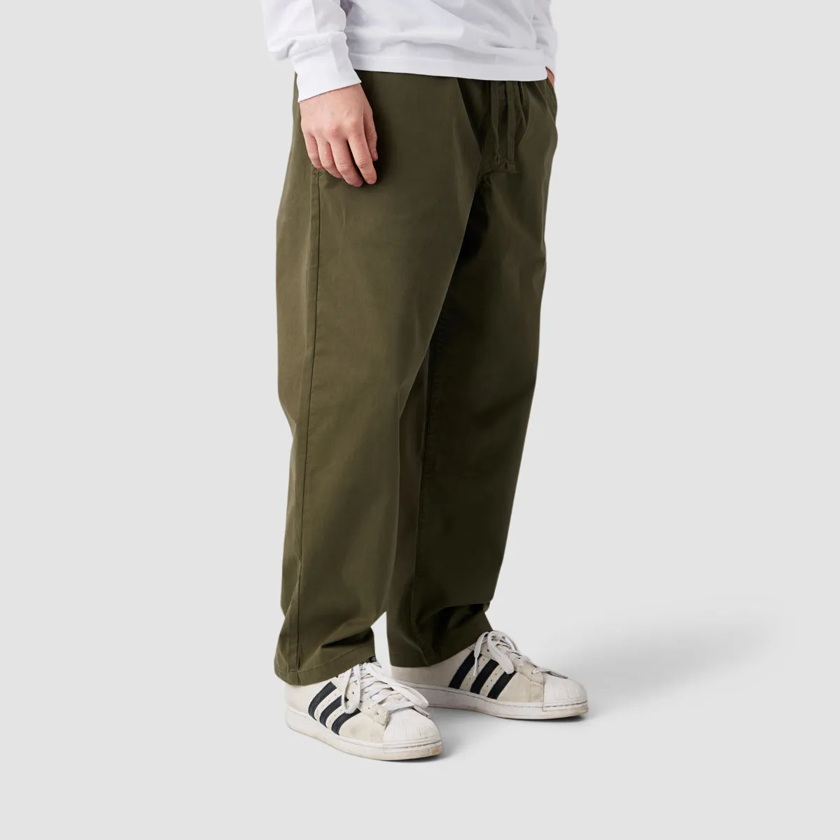 Vans Range Loose Cropped Elastic Waist Pants Grape Leaf