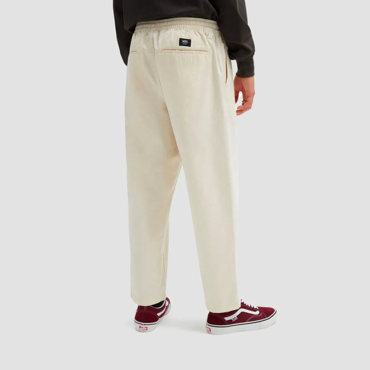 Vans Range Loose Cropped Elastic Waist Pants Oatmeal
