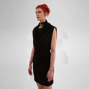 Versatile Cowl-Collar Dress