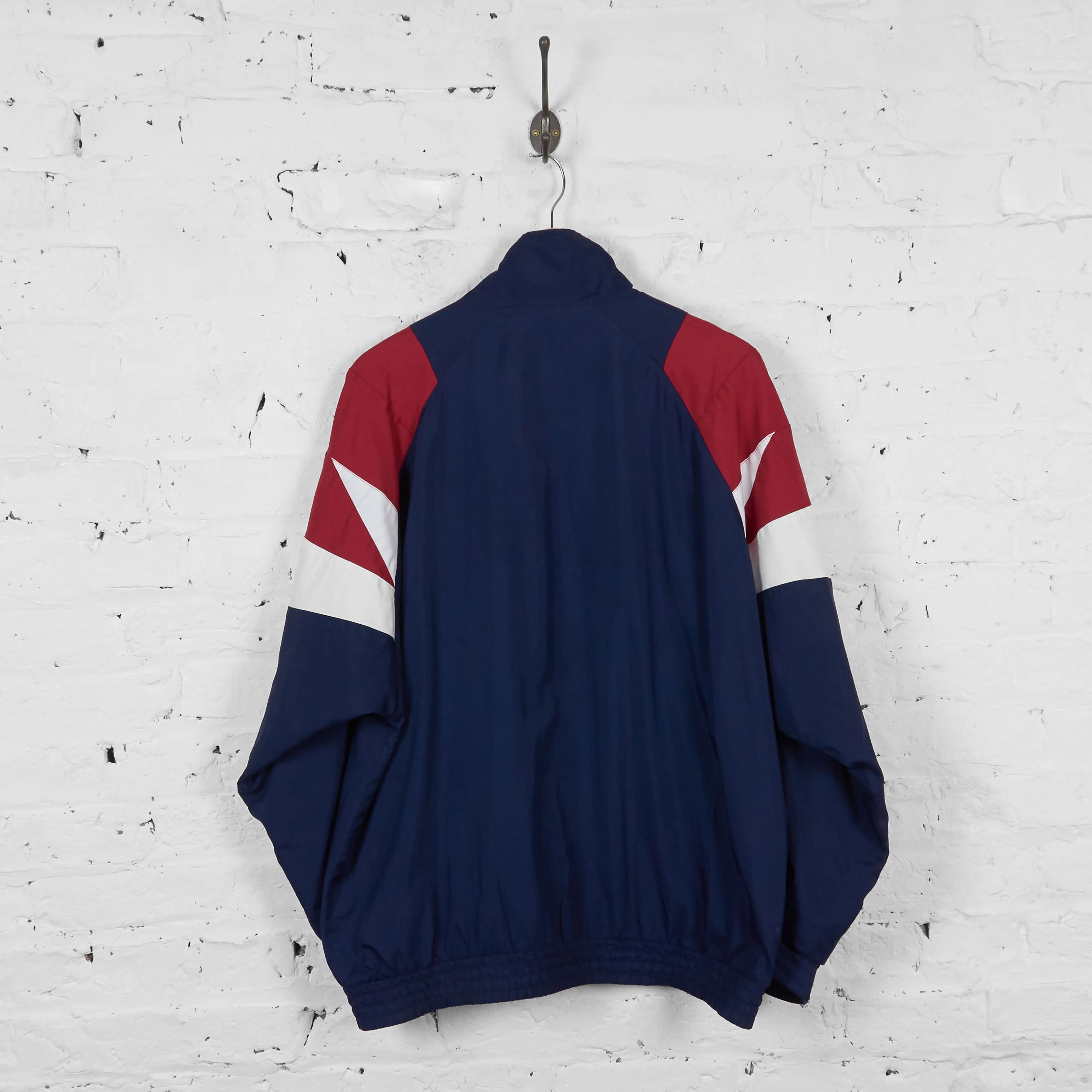 Vintage Adidas Shell Jacket - Navy/Red - L