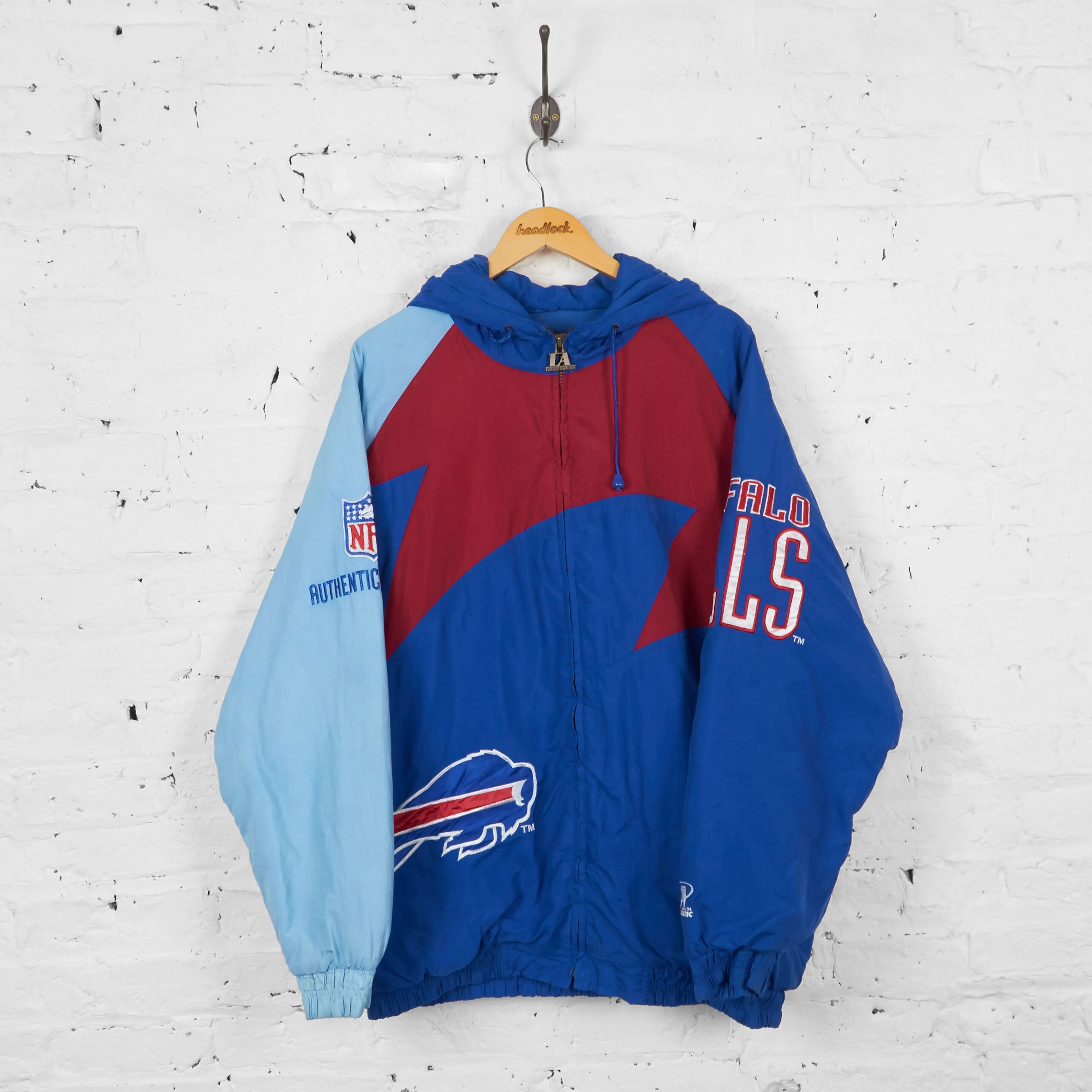 Vintage Buffalo Bills NFL Padded Jacket - Blue - XL