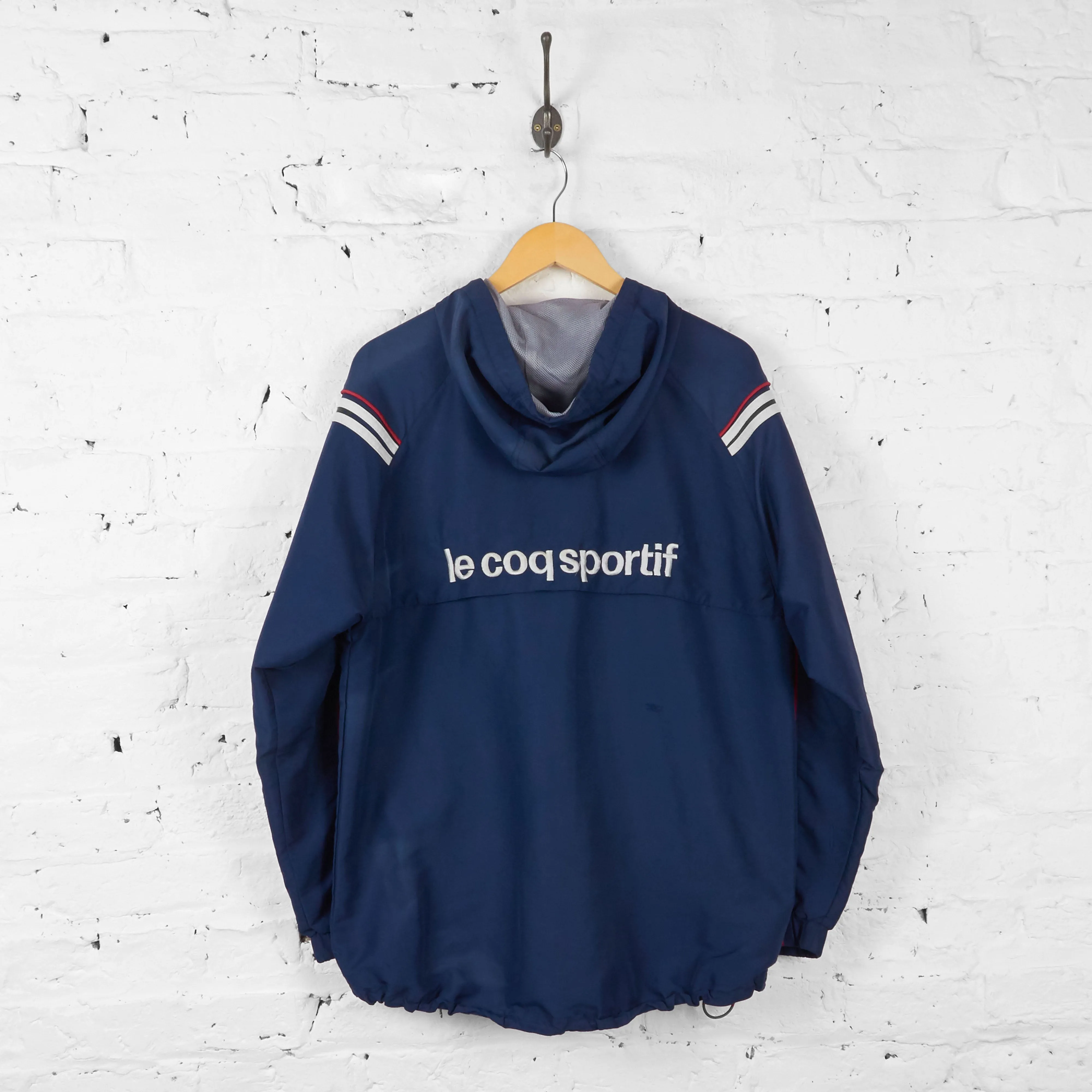 Vintage Le Coq Sportif 1/4 Zip Up Jacket - Navy - M
