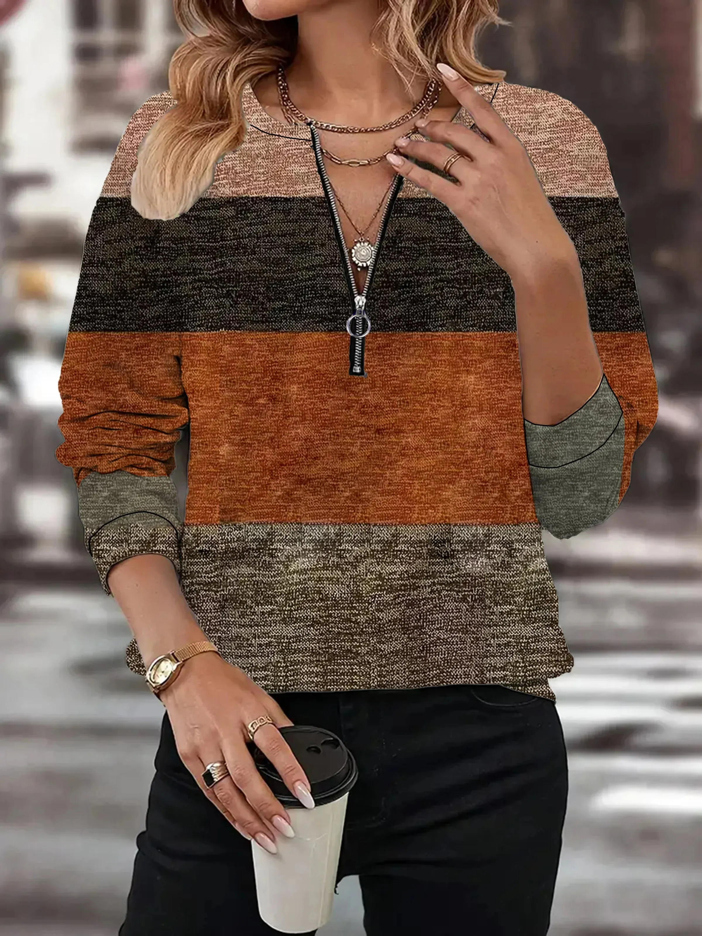 Wanda® | Women's vintage sweatshirt in a used look
