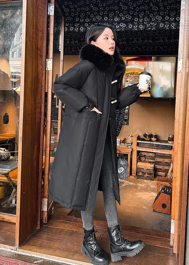 Water-resistant Calf-length Puffer Coat for a Trendy Look