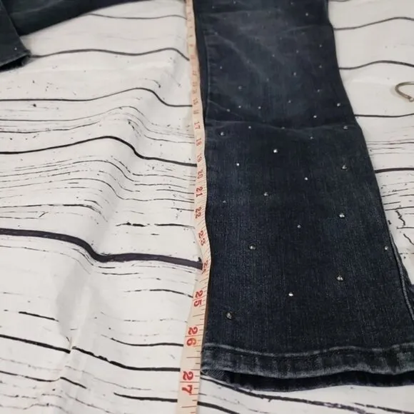 WHBM Mid Rise Skinny Ankle Stone Jeans Size 2
