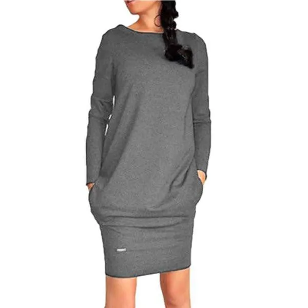 Women Long Sleeve Warm Bodycon Dress Sweatshirt Party Short Mini Jumper Dresses