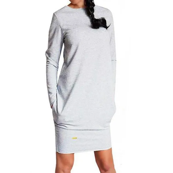 Women Long Sleeve Warm Bodycon Dress Sweatshirt Party Short Mini Jumper Dresses