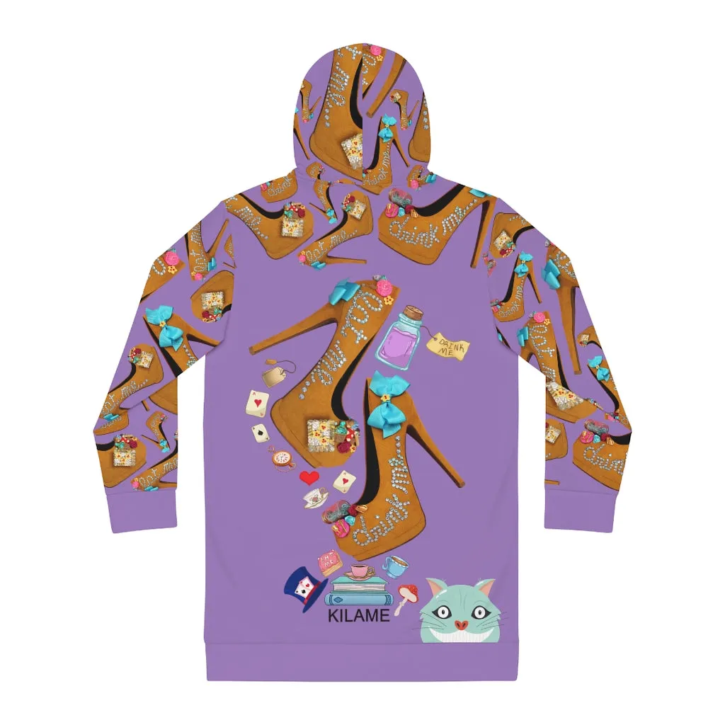 Women's Hoodie Dress Fuse 'Eat me drink me'
