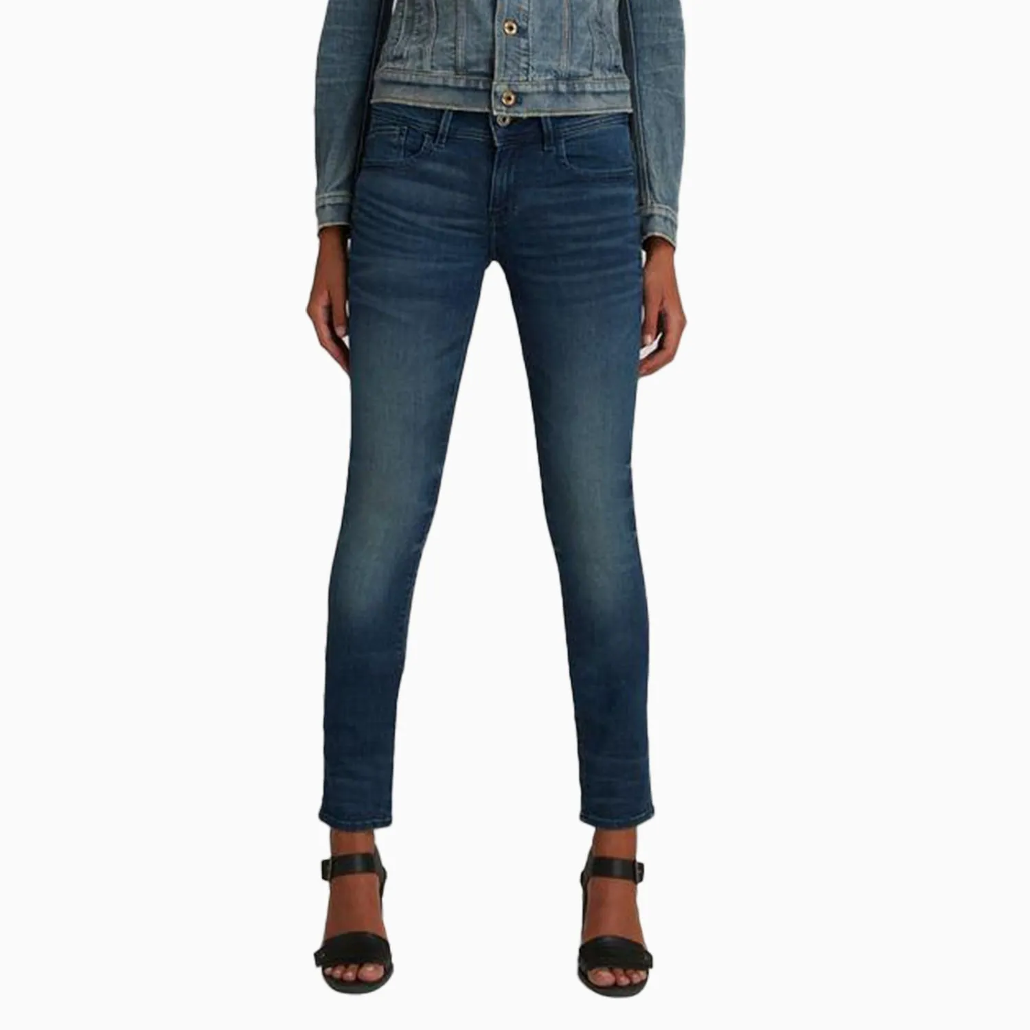 Women's Lynn Mid Waist Skinny Denm Jeans