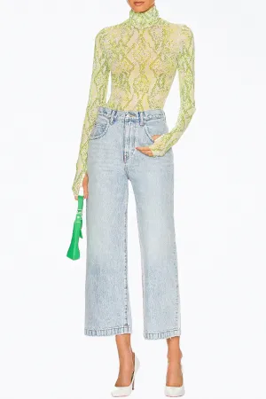 ZADIE POWER MESH TURTLENECK TOP