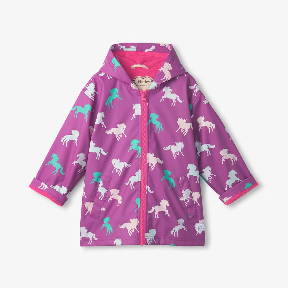 Zip-Up Rain Jacket | Leaping Horses
