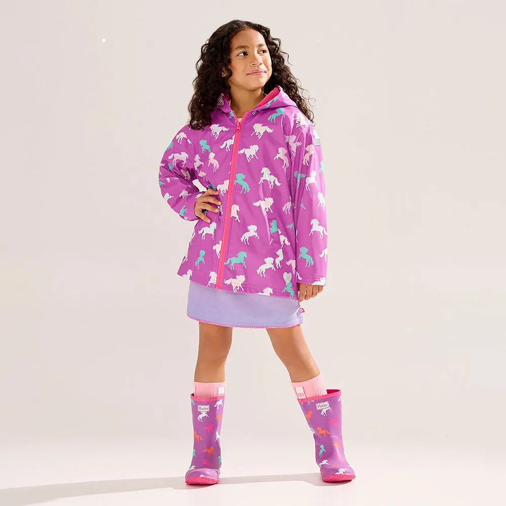 Zip-Up Rain Jacket | Leaping Horses