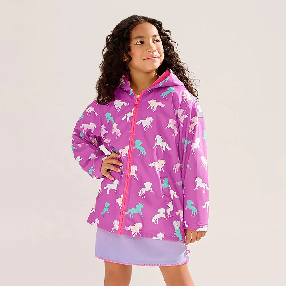 Zip-Up Rain Jacket | Leaping Horses